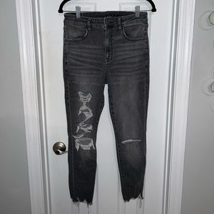 American Eagle Gray Wash Jeans - Size 8 Short